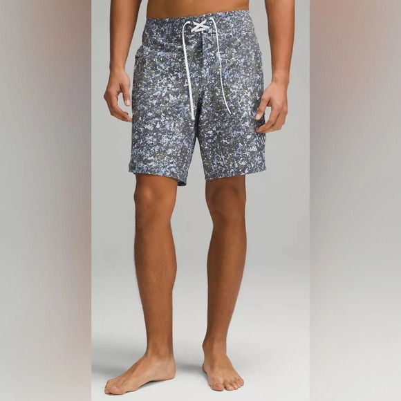 Lululemon Athletica Current State Swim Beach Board Short 9"  Sz 36 - Picture 2 of 11